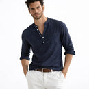 Camisa Masculina em Linho Com Bolso Imbituba