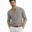 Camisa Masculina em Linho Com Bolso Imbituba