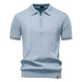 Camisa Polo Masculina Casual com Zíper Quebec