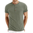 Camiseta Masculina Gola Henley Ubatuba