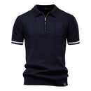 Camisa Polo Masculina Casual com Zíper Quebec