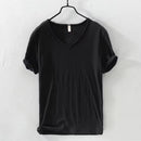 Camiseta Masculina Gola V Slim Vila Velha